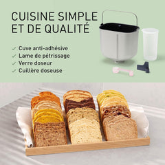 Panasonic SD-YR2550SXE Automatic Bread Maker, Raisin, Nut and Yeast Dispensers, 31 Auto Programs, Dual Temperature Sensor, 13 Hour Digital Timer, LCD Display, Silver