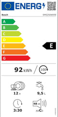 Lave-vaisselle BOSCH SMS25AW05E Blanc (60 cm)