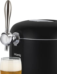 H.Koenig Tireuse à Bière compatible tous Fûts Universels Pressurisés de 5L Inox BW1778, Machine, Pompe, Pression domestique, Professionnelle, Universelle, Refroidissement intégré 4°C