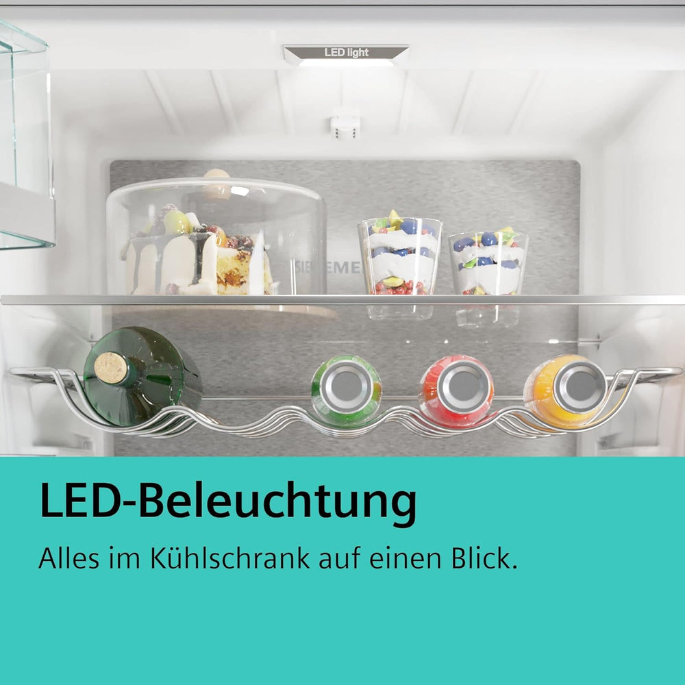 Siemens KI31RADD1 iQ500 - Réfrigérateur encastrable - 102,5 x 56 cm - 165 l - Fabriqué en Allemagne - Très silencieux, hyperFresh Box - Fraîcheur plus longue - Éclairage LED - SuperCooling -