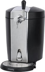H.Koenig Tireuse à Bière compatible tous Fûts Universels Pressurisés de 5L Inox BW1778, Machine, Pompe, Pression domestique, Professionnelle, Universelle, Refroidissement intégré 4°C