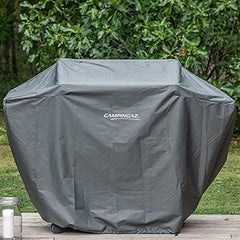 Campingaz Plancha EXB Plus, plancha au gaz sur chariot, grill gastronomique avec plaque en acier émaillé et 2 brûleurs, puissance 7500 W, pour des grillades méditerranéennes, Noir