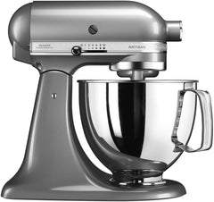 KitchenAid Robot Pâtissier I Artisan I Robot cuisine multifonctions à tête inclinable I Avec 4 accessoires I Bol de 4,8L | Crème