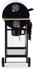 Barbecue charbon de bois "King" - 95 x 63 x 105 cm - Noir