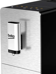 BEKO, Machine à café, expresso automatique, 1350 W / 19 bars, Capacité café : 125 g, Capacité eau : 1,4L, Système autonettoyant, 5 niveaux de broyage, Arrêt automatique, Façade Inox Brossé