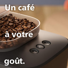 Philips Baristina Machine à expresso - Un véritable expresso, en toute simplicité - Compacte - 16 bars de pression - Broyeur intégré - Machine blanche avec porte-filtre blanc (BAR300/00)