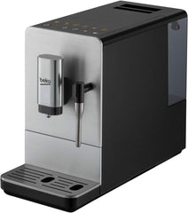 BEKO, Machine à café, expresso automatique, 1350 W / 19 bars, Capacité café : 125 g, Capacité eau : 1,4L, Système autonettoyant, 5 niveaux de broyage, Arrêt automatique, Façade Inox Brossé