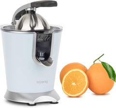 H.Koenig AGR80 160W Professional Electric Citrus Juicer Stainless Steel Lever and Filter Drip Free BPA Free Dishwasher Safe Parts