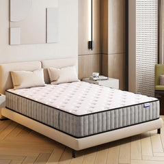Matoresu Double Mattress 160 x 190 cm Memory Foam Height 25 cm Medium Rigid H3 Ergonomic 7 Zone Cold Foam Comfortable Breathable Fabric Cover