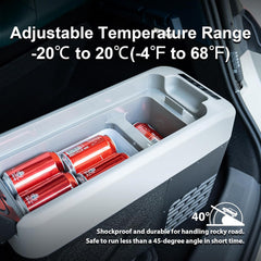 Alpicool LGMP8 8L Glaciere Portable Réfrigérateur Voiture Camping Congélateur 12/24V Mini Frigo pour Maison, Bureau ou Pique-Nique en Plein Air/ -20 à 20℃(Batterie Non Incluse)