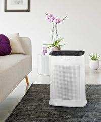 Rowenta Nanocaptur+ Pure Air Purifier, Silent, Automatic, 4 Filtration Levels, Treatment of Allergens and Fine Particles PU3040F0, White