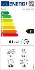 COMFEE’ TD602E-W | Lave-vaisselle Compact 6 Couverts