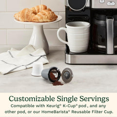 Cuisinart Cafetière, carafe en verre de 12 tasses, cafetière automatique chaude et glacée, machine à café à serveur unique, acier inoxydable noir, SS-16BKS