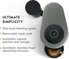 Nespresso Vertuo Plus Coffee and Espresso Maker By De'Longhi, Ink Black