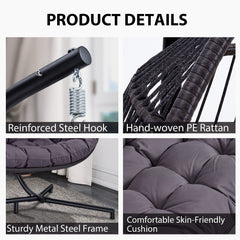 Chaise balançoire avec support,