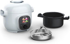 Moulinex Cookeo Mini Smart High Pressure Multicooker, 3L, 2 People, 150 Built-in Recipes, Unattended Cooking, Step-by-Step Guide, Compact, Moulinex App CE880410