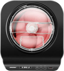 Unold Uno 48825 Sorbetière – Compresseur auto-refroidissant, entièrement automatique, 135 W, refroidissement à -35 °C, écran LCD, récipient en acier inoxydable, minuterie, compresseur