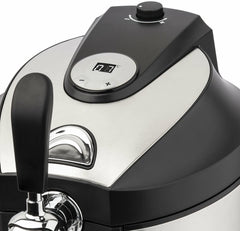 H.Koenig Tireuse à Bière compatible tous Fûts Universels Pressurisés de 5L Inox BW1778, Machine, Pompe, Pression domestique, Professionnelle, Universelle, Refroidissement intégré 4°C