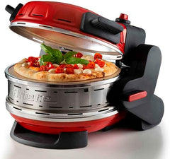 Ariete Pizza Oven 918, Pizza 4 Minutes, 5 Cooking Levels, Refractory Plate for Heating, Wooden Blades Included, Maximum Temperature 400°C, 1200W, White