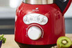 Senya SYCP-HB008R Cook & Ice V3 Red Stainless Steel Heated Blender, Soup Blender/Milled Soup, Steaming, Crushed Ice Smoothies, 1, 5L, 1400W, SYCP-HB008R