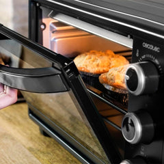 Cecotec Bake&Toast 4600 Black Gyro Countertop Oven, 46 L, 2000 W, 12 Combinable Heating Functions, Includes Rotating Spindle, Crumb Catcher Tray.