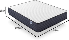 NATURALEX - Matelas PerfectSleep 180x200 - Épais 30 cm - Soutien Mousse à mémoire de Forme - Accueil Blue Latex - Confort Ferme - Respirant - 7 Zones - Réversible - Haute Densité - Fabriqué en Europe