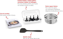 MOULINEX COMPANION XL Multifunctional Robot Cooker Bowl 4.5L 12 Programs Auto Soups Gazpacho Kitchen Robot Mixer Chopper Kneader 1550W HF80CB10