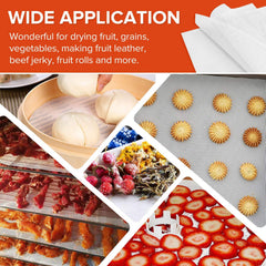 Kwasyo Food Dehydrator Stainless Steel 8 Trays Temperature Regulator 30-90°C 24H Timer Function BPA Free Dehydrator for Fruit, Meat, Vegetables