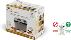 Little balance 8398 Easy Bread, Bread maker, baguettes, buns, 19 programs, Up to 1 kg, All Stainless Steel