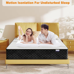 MOLPHIT Oeko-TEX Certified Mattress 90 x 190 cm, Thickness 25 cm, Independent Pocket Sprung Mattress, Adult and Children's Bed Mattress, Single Mattress, Perfect Support, Durable and Quiet