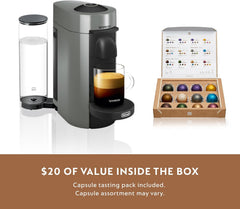 Nespresso Vertuo Plus Coffee and Espresso Maker By De'Longhi, Ink Black