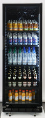 METRO Professional Réfrigérateur à Boissons GSC2360B, Acier/Verre, 62 x 63.6 x 175.3 cm, 347 L, avec Serrure, Noir
