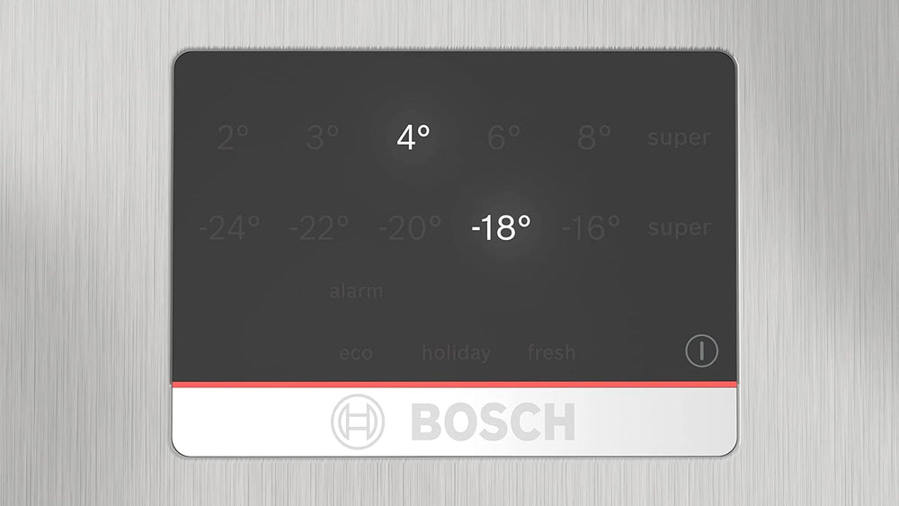 Bosch KGN367LDF- Série 4, Réfrigérateur combiné pose-libre,186 x 60 cm, Inox
