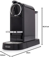 Nespresso CitiZ Coffee and Espresso Machine by De'Longhi with Milk Frother, Black, 9.3 x 14.6 x 10.9 inches