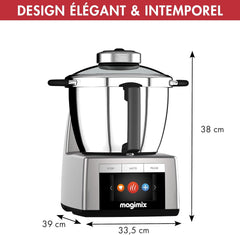 Magimix Cook Expert Chrome 18900 Multi-Function Robot Cooker 3.5L, Professional Motor, Matt Chrome
