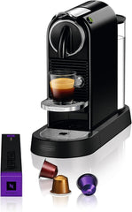 Nespresso CitiZ Coffee and Espresso Machine by De'Longhi with Milk Frother, Black, 9.3 x 14.6 x 10.9 inches