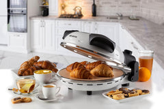 Ariete Pizza Oven 918, Pizza 4 Minutes, 5 Cooking Levels, Refractory Plate for Heating, Wooden Blades Included, Maximum Temperature 400°C, 1200W, White