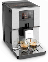 Krups Machine à café broyeur à grain, Ecran tactile couleur, 11 recettes préenregistrées, Indicateurs lumineux intuitif, accès bacs en frontal, Nettoyage facile, Intuition Préférence EA873810
