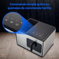 MEDION Ice maker (ice cube size small & large, 2.6 litre water tank, short production time approx. 10 minutes, crystal clear ice cubes, self-cleaning, control window, screen,