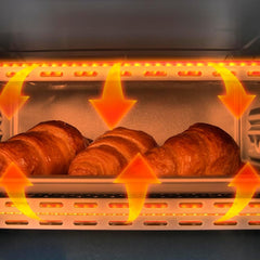 Cecotec Bake&Toast 4600 Black Gyro Countertop Oven, 46 L, 2000 W, 12 Combinable Heating Functions, Includes Rotating Spindle, Crumb Catcher Tray.