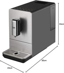 BEKO, Machine à café, expresso automatique, 1350 W / 19 bars, Capacité café : 125 g, Capacité eau : 1,4L, Système autonettoyant, 5 niveaux de broyage, Arrêt automatique, Façade Inox Brossé