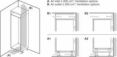 BOSCH KIR41VFE0, Série 4, Petit réfrigérateur, Encastrable, 122,5 x 56 cm, 204 L
