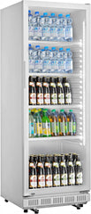 METRO Professional Réfrigérateur à Boissons GSC2360B, Acier/Verre, 62 x 63.6 x 175.3 cm, 347 L, avec Serrure, Noir