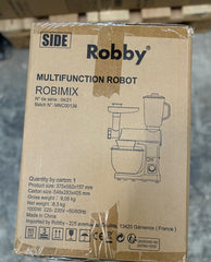 Robot Multifonctions 5l 1000w Noir Avec Hachoir Et Blender 1,5l En Verre - ROBIMIX NOIR