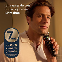 Philips Rasoir i9000 Prestige Ultra, Rasoir électrique 100% étanche, Technologie Skin IQ Pro, Système Triple Lift & Cut, Lames de précision NanoTech rotatives 360°, 5 modes de rasage, XP9401/38