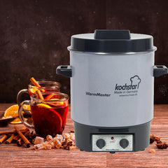 Kochstar K99104035 Electric Sterilizer with Thermostat and Tap 27 Litres 50 x 46.5 x 37 cm Grey