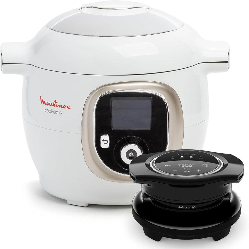 Moulinex Cookeo Mini Smart High Pressure Multicooker, 3L, 2 People, 150 Built-in Recipes, Unattended Cooking, Step-by-Step Guide, Compact, Moulinex App CE880410