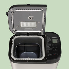 Panasonic SD-YR2550SXE Automatic Bread Maker, Raisin, Nut and Yeast Dispensers, 31 Auto Programs, Dual Temperature Sensor, 13 Hour Digital Timer, LCD Display, Silver