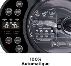 riviera&bar - Machine à Pâtes Automatique en Métal PMP500 - 4 Programmes, Ventilation pour Séchage Rapide, Vis Inox - Tous Types de Pâtes Maison - 39x35,5x23 cm