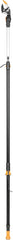 Fiskars Coupe-Branches Multifonctions Télescopique, pour Bois vert et Rameaux, Revêtement antiadhésif, Lame en acier/manche en aluminium, longueur 2,4 - 4 m, noir/orange, UPX86, 1023624